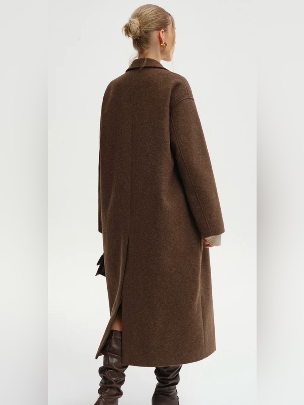 COMMENSE $90msrp NEW WITH TAGS SMALL CHOCOLATE BROWN COAT - Picture 4 of 4
